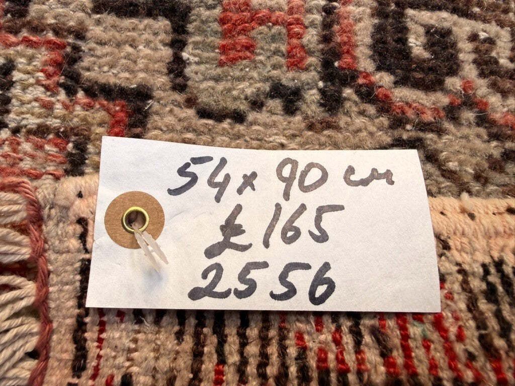 Small Vintage Turkish Rug 54x90 Cm, Short Runner, Shabby, Mini Carpet 2556 photo buy