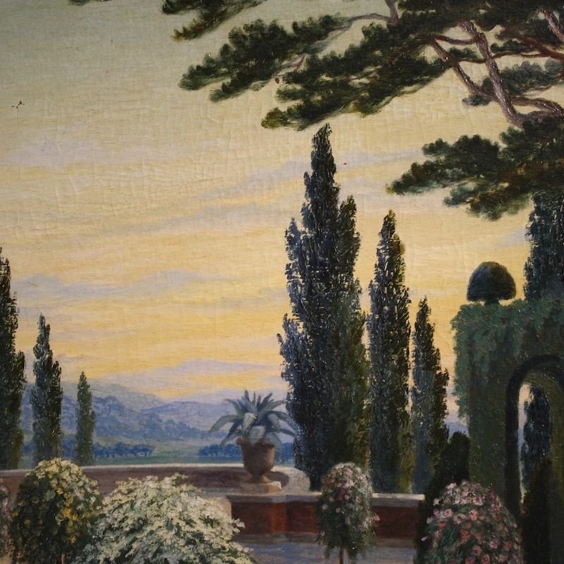 Peinture italienne de paysage, première moitié du XXe siècle photo vinterior