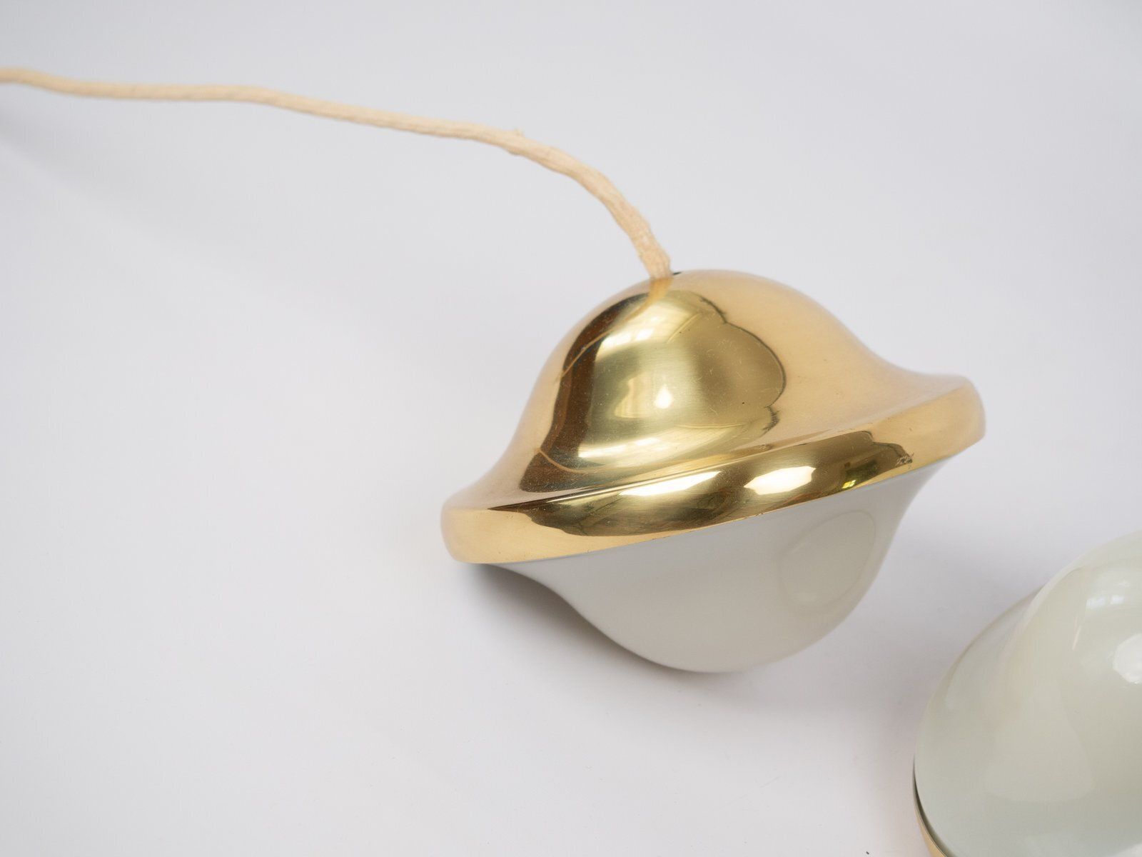 Vintage Deense hanglampen Bubi van Henning Koppel voor Louis Poulsen, 1972, set van 2 photo buy