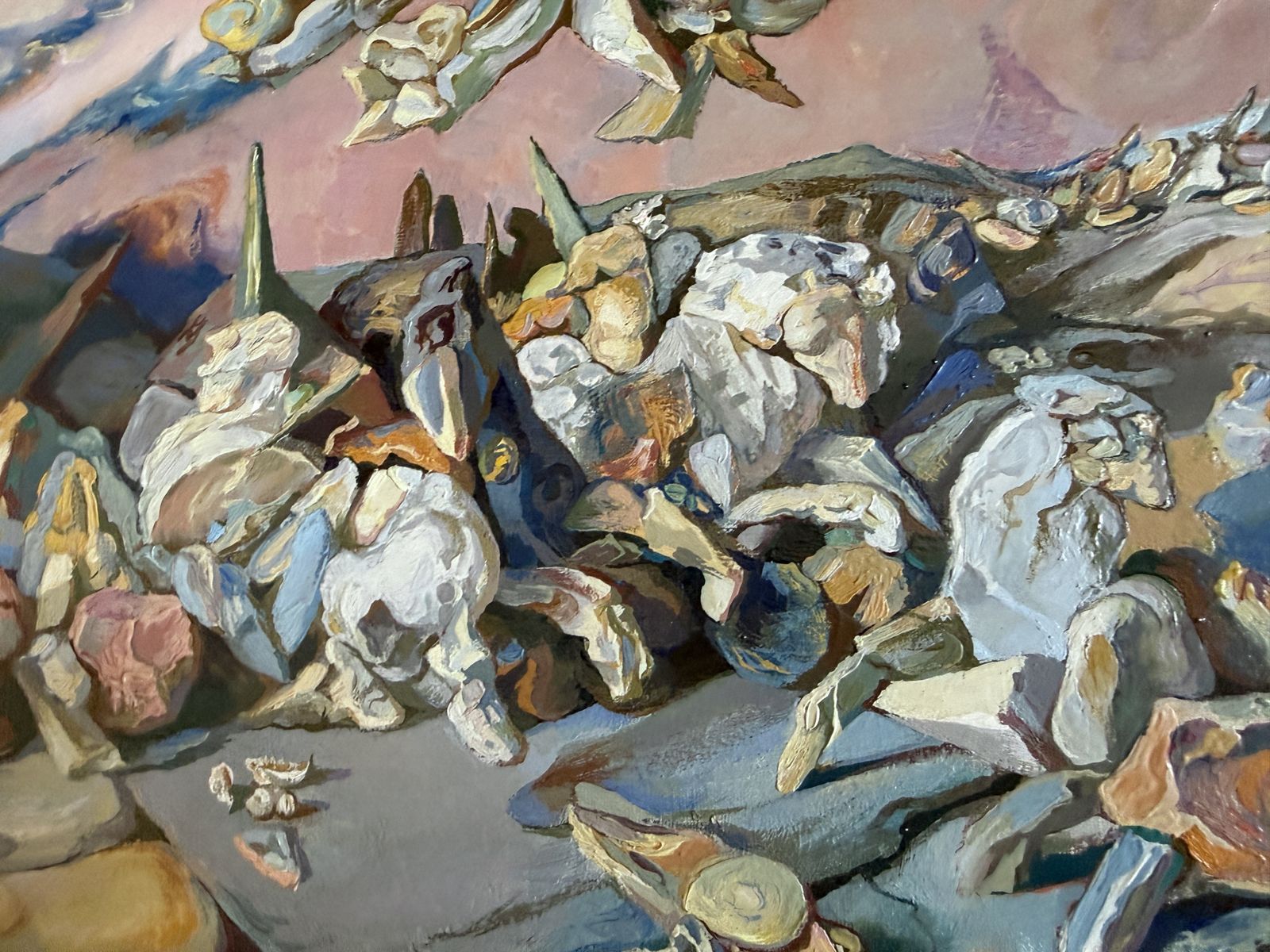 Antoni Pitxot Surrealist Mediterranean Rocky Figures And Coastal Fantasy Oil Painting 1986 photo 5100.0