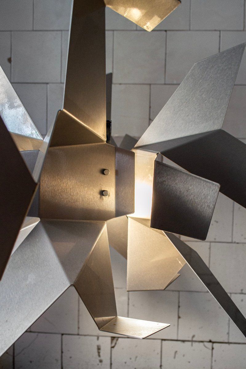 Glow metalen hanglamp van Vicente Garcìa Jiménez en Enrico Franzolini voor Pallucco, jaren 1990 photo Verlichting