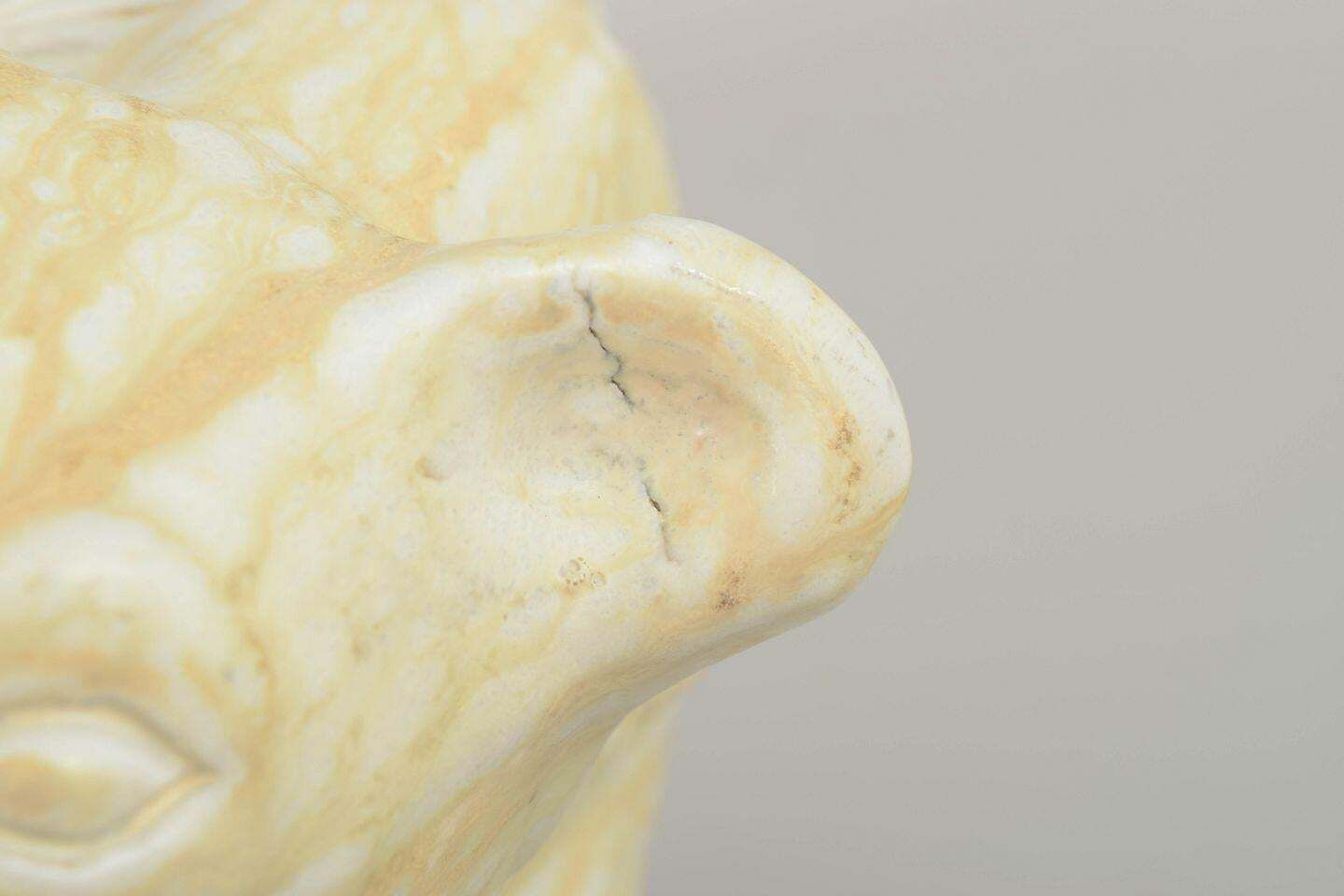 Figurine en grès Gunnar Nylund, Rörstrand. Grand ours polaire. Milieu du XXe siècle. photo Art