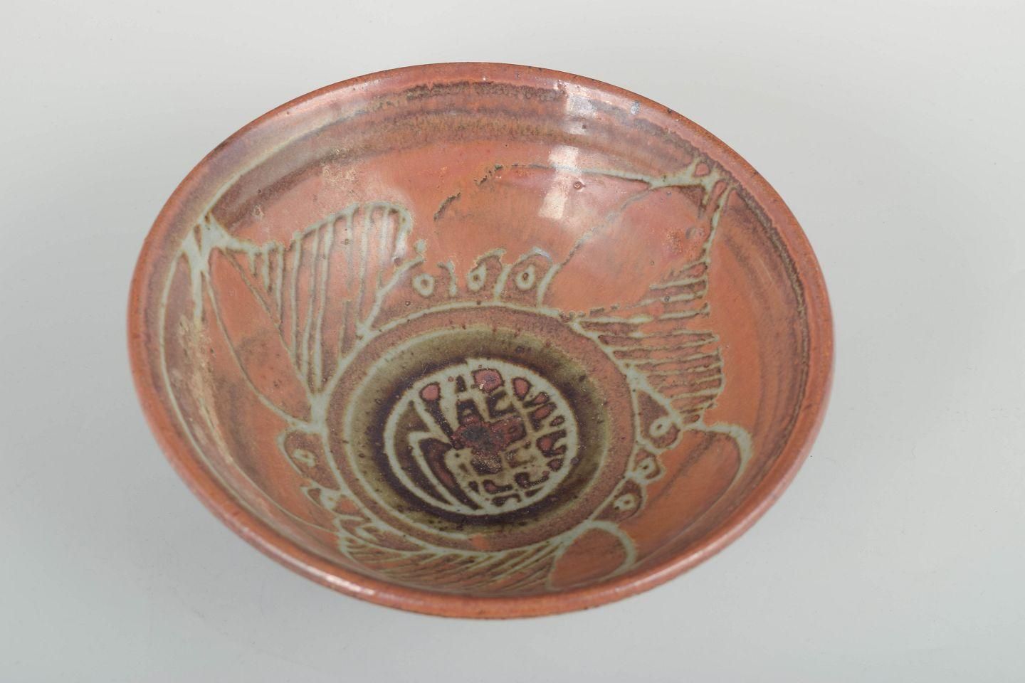 Jepson Pottery, USA. Bol en céramique à glaçure brun-roux. Milieu du XXe siècle. photo furniture