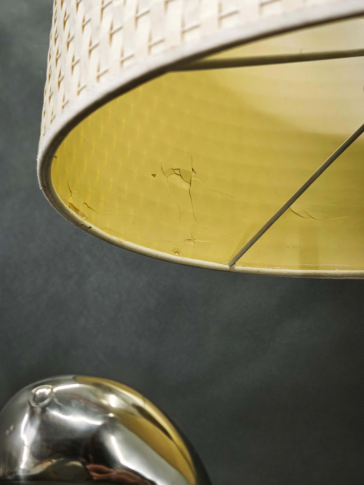 Luminaires Lampe de table italienne en chrome en forme de canard, avec abat-jour, années 1970 photo