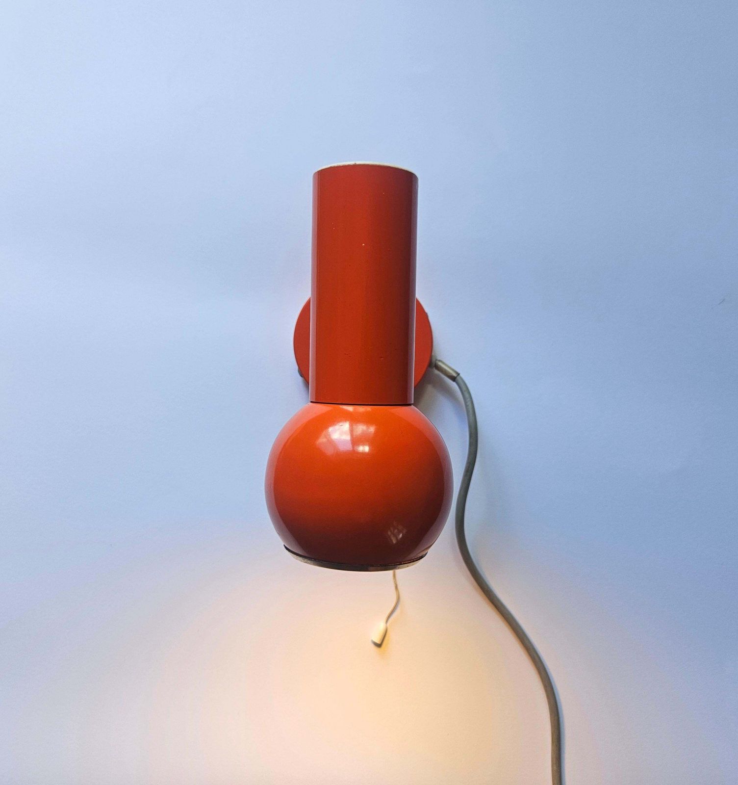 Zeldzame mid-century wandlamp, Space Age, Italië, jaren 1970 photo Verlichting