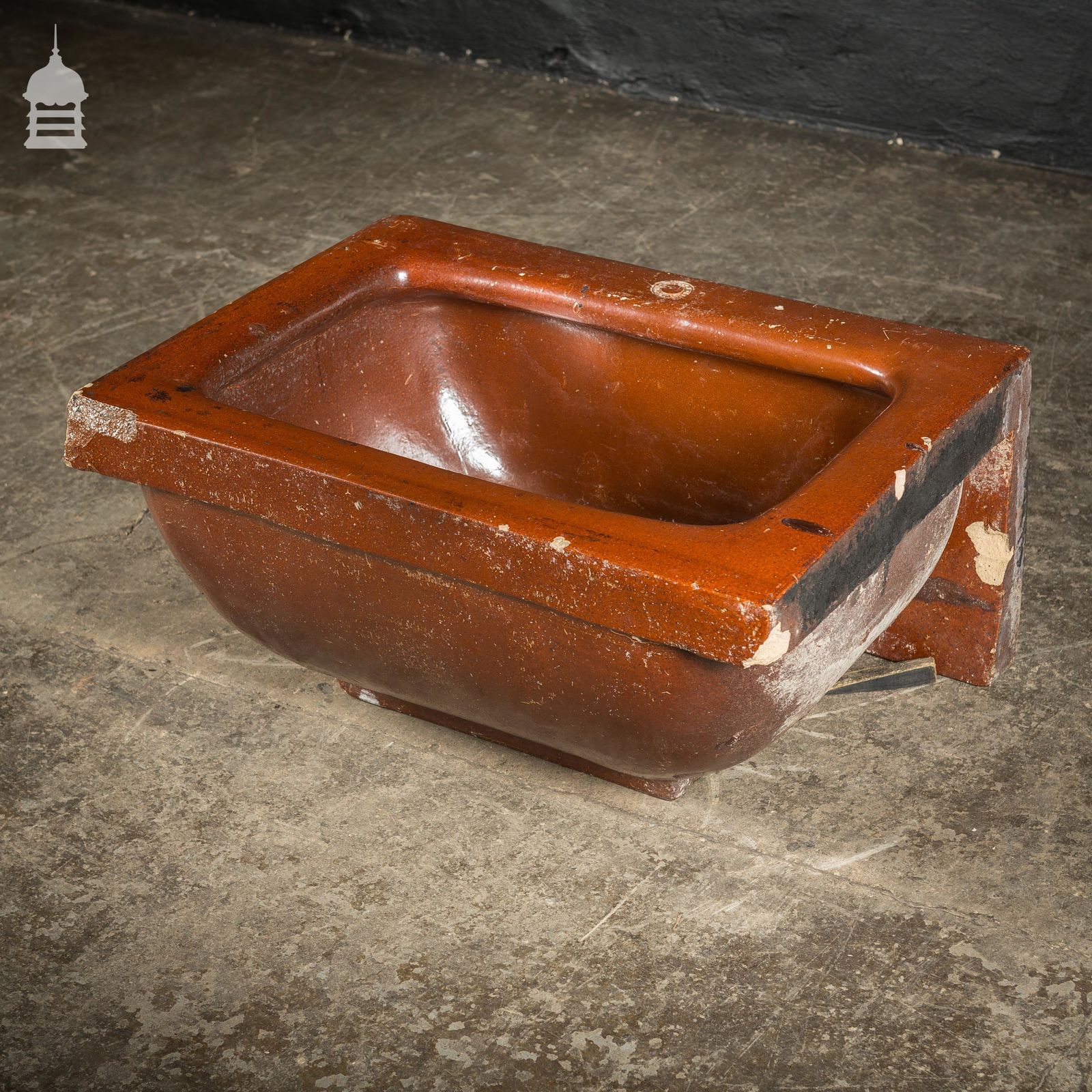 Large Victorian Salt Glaze Orange Peel Ceramic Trough Sink By Oats & Green Ltd Halifax photo furniture