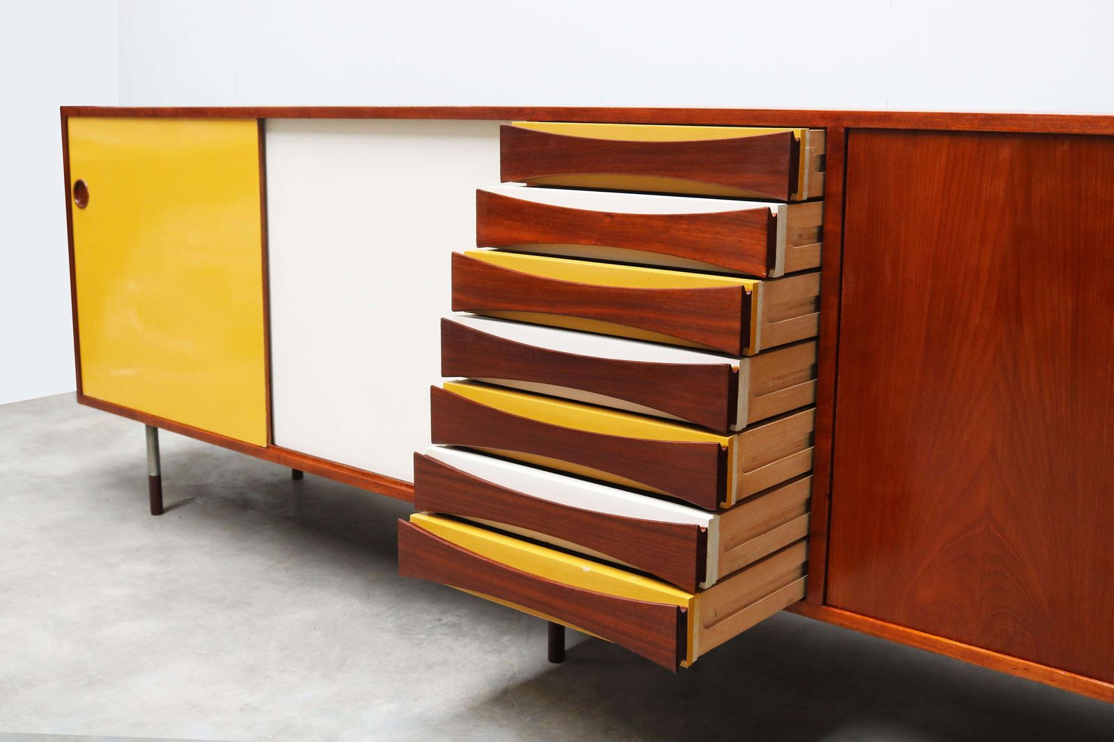 photo for sale Rare Arne Vodder Model 29a “Triennale” Sideboard In Teak For Sibast, Denmark.