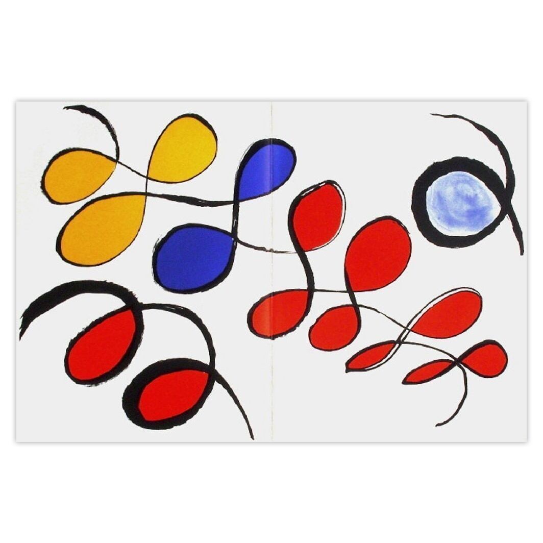 Alexandre Calder Lithograph Dlm190 Composition IV 1971
