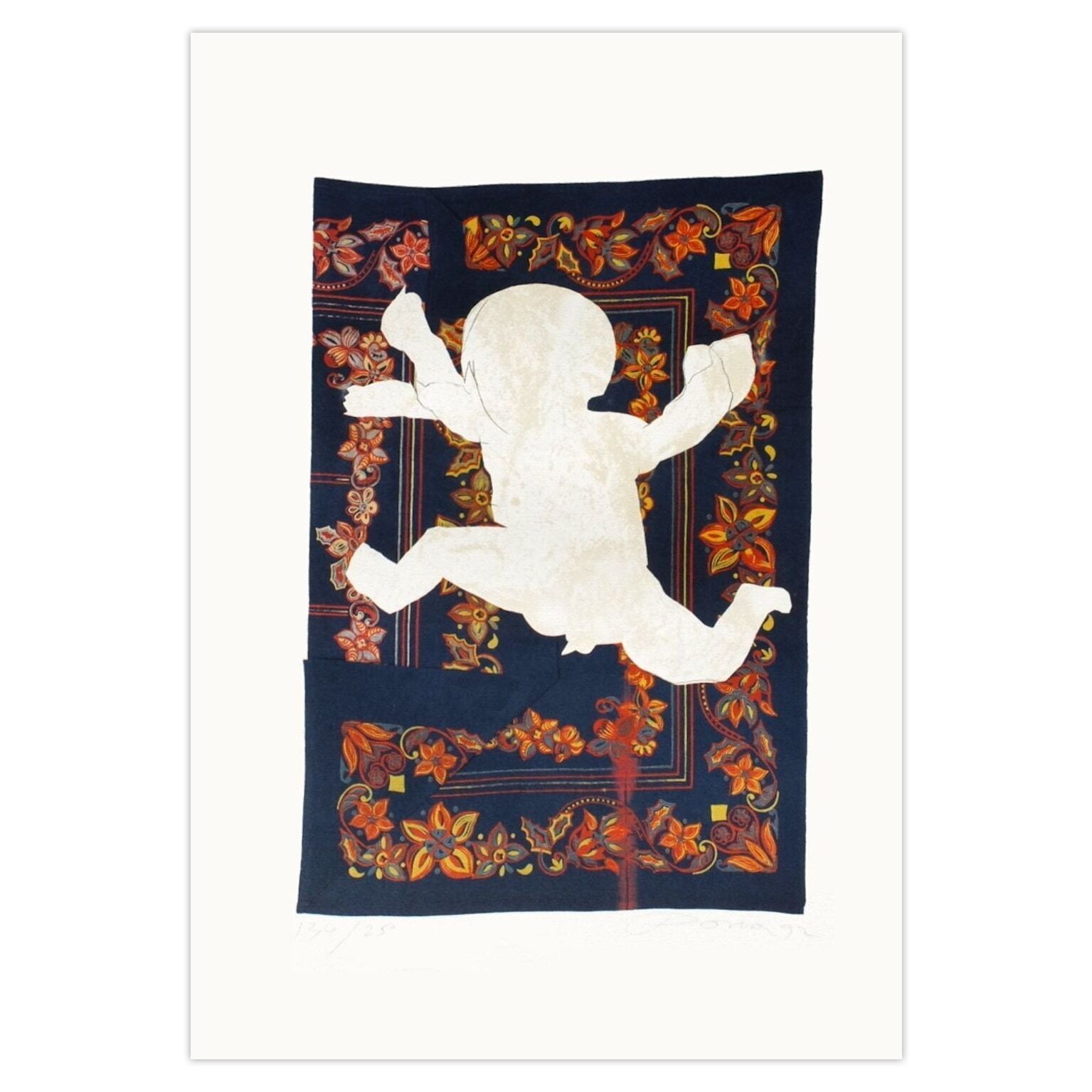 Julio Pomar Gesigneerde Litografie L'enfant (Jo Barcelona) 1992