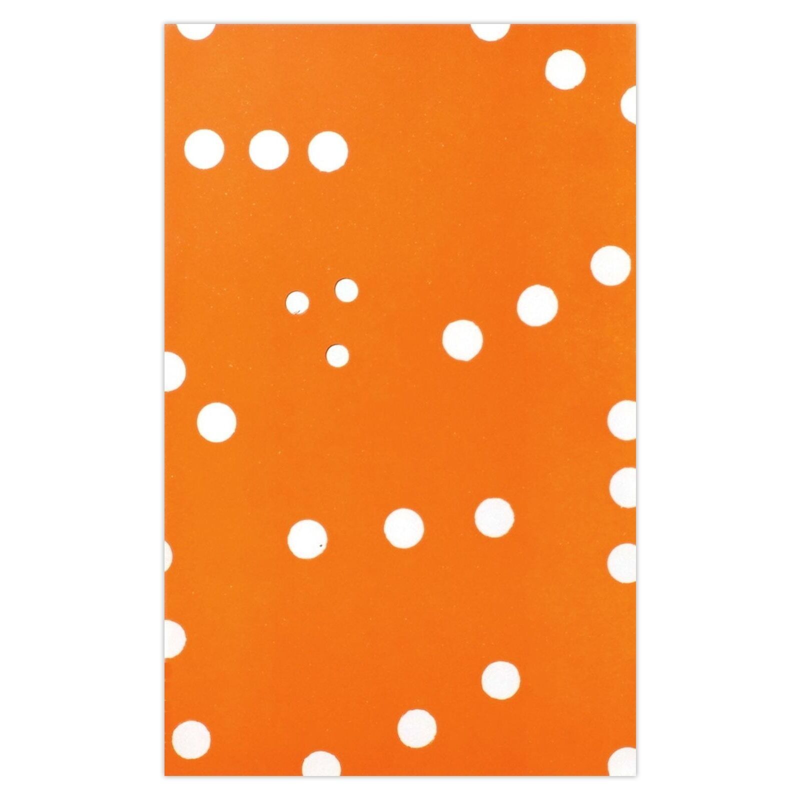 Noël Dolla Gesigneerd Typograph Pois Blancs Sur Orange 1972