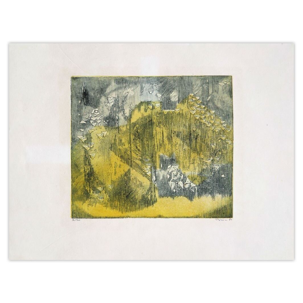 Monique Pehem (Breton Prouté) Gesigneerde ets Corbeille D'argent 1980