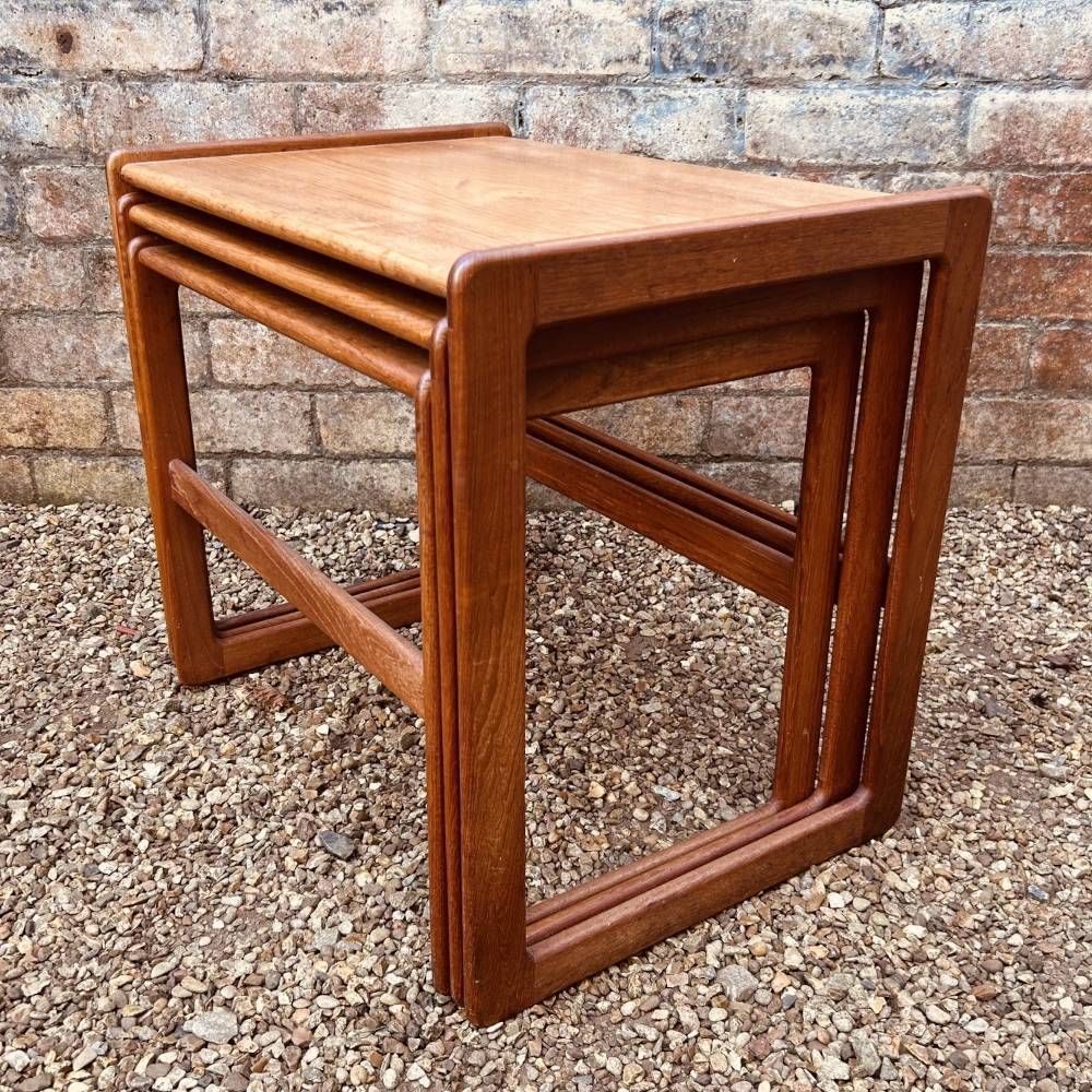 Arne Hovmand Olsen For Mogens Kold Danish Teak Nest Of Three Tables, Denmark, C.1965 photo furniture
