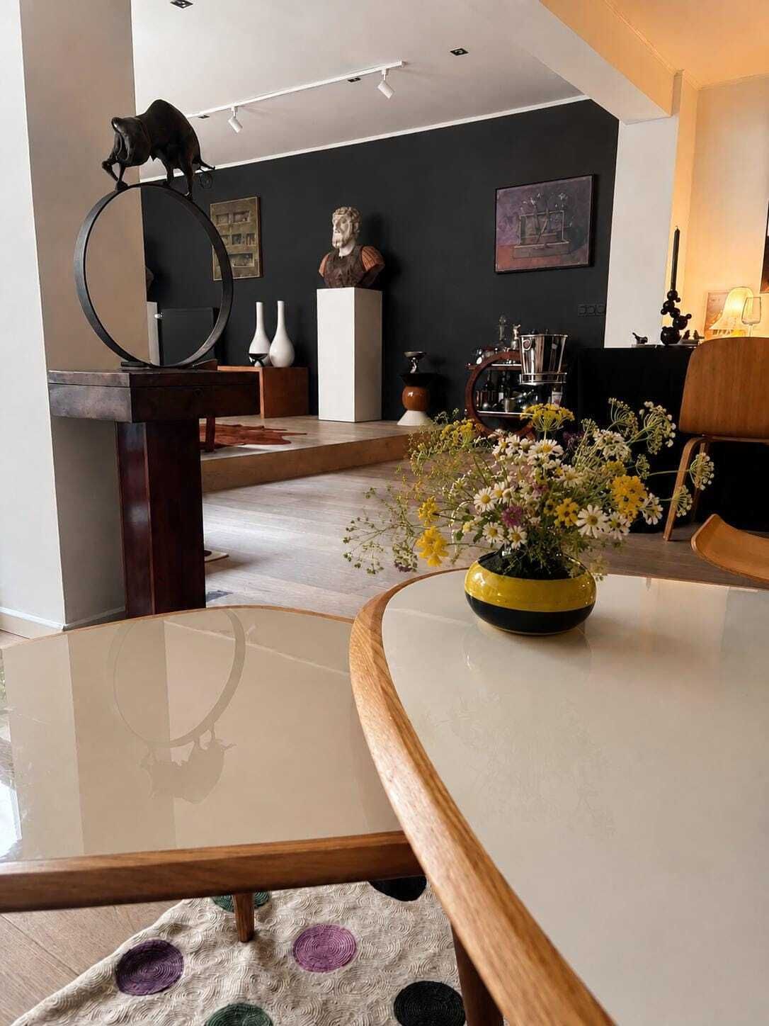 Matz Borgström Sagaform Vase, 1990s Swedish Ceramic Vase, Black And Yellow Scandi Design, Modernist Statement Piece photo furniture