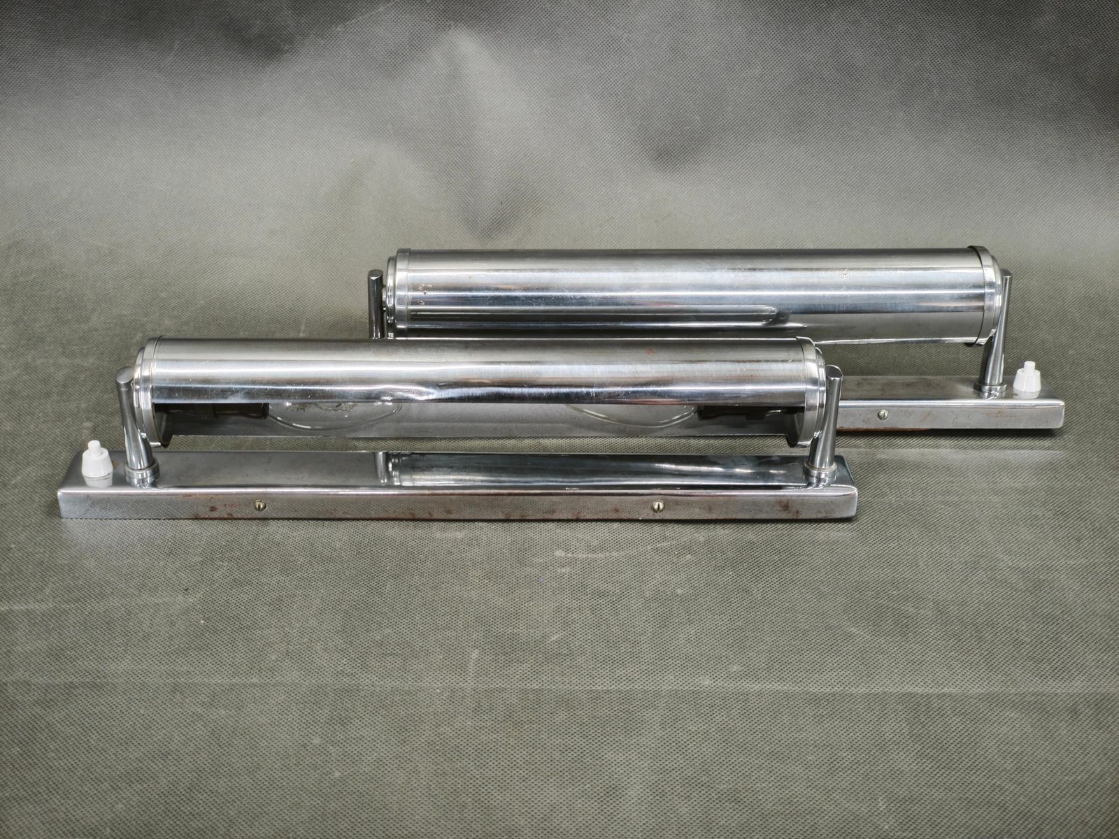 Pair Of Bauhaus Chrome Wall Lights By Napako, Czechoslovakia, 1940s photo furniture