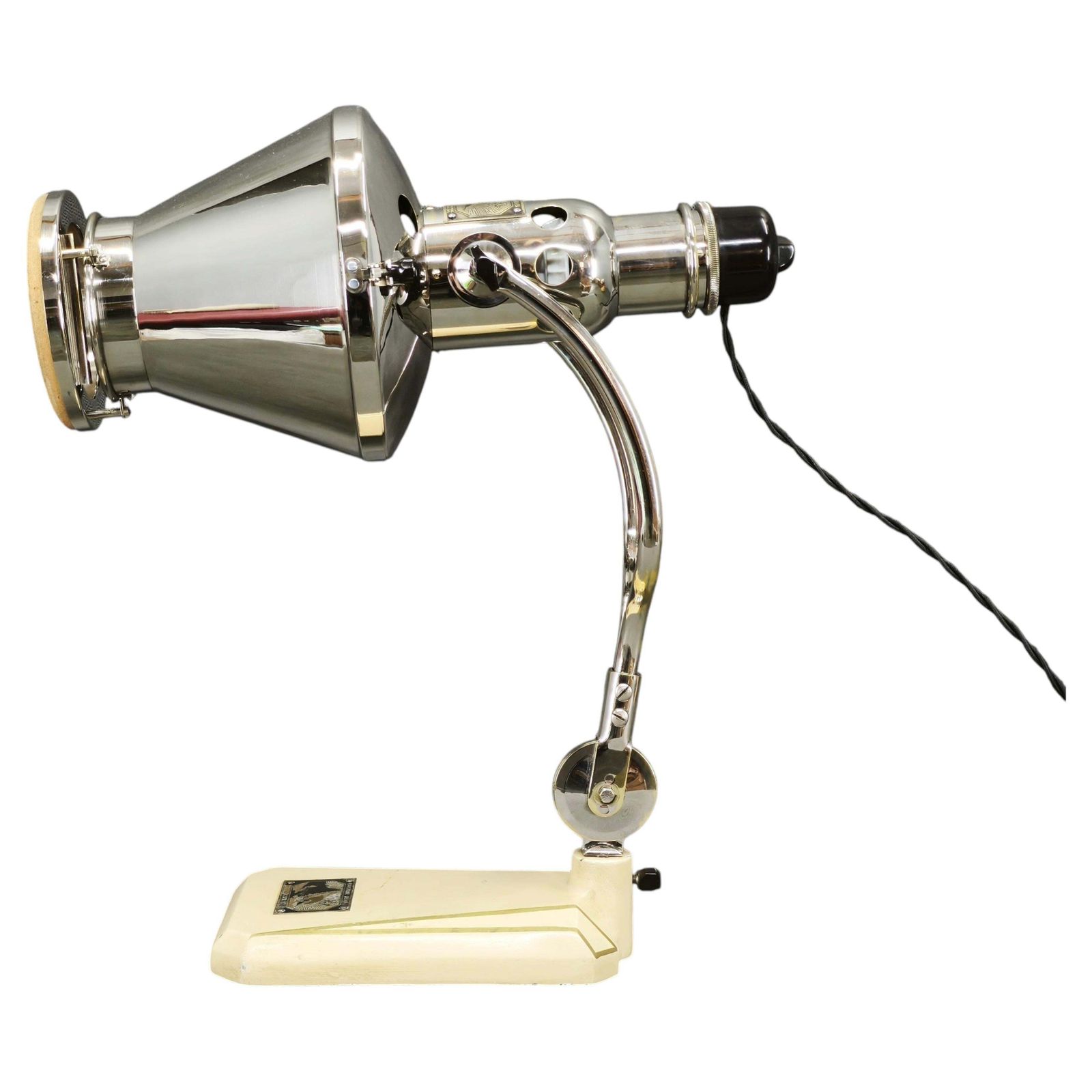 Lampe médicale Bauhaus Original Hanau, Allemagne, années 1930