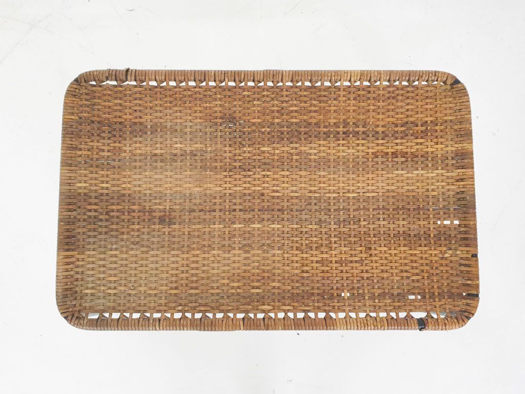 Rattan salontafel toegeschreven aan Carl Aubock, Oostenrijk ca. jaren 1960 photo vinterior