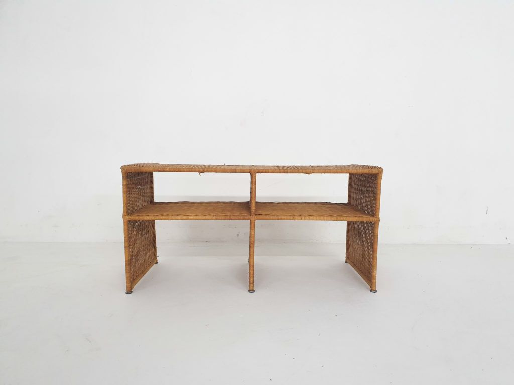 Mid Century Wicker Sideboard, France 1960's photo Furniture