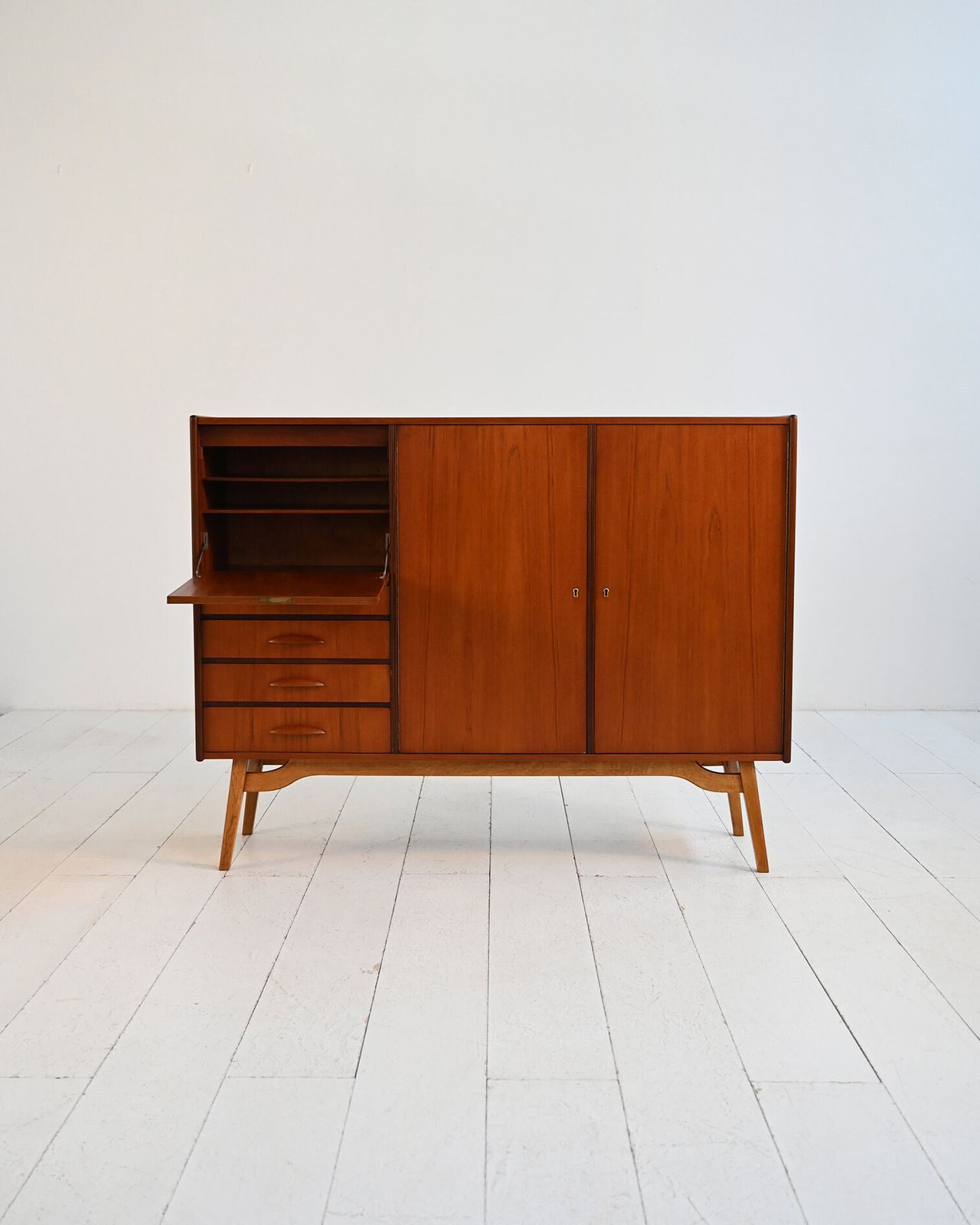 Danish Highboard In Teak And Mahogany, 1950s photo 3155.0