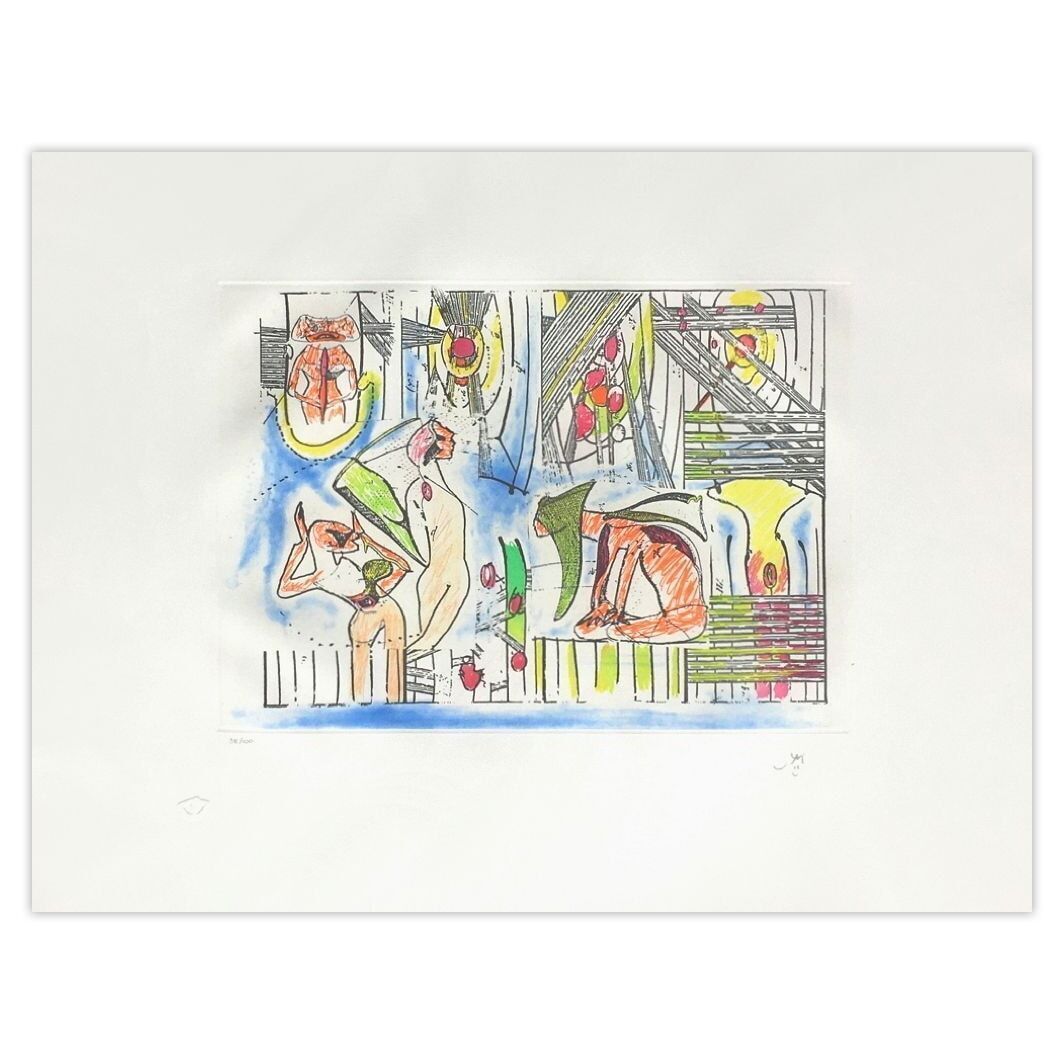 Roberto Matta Signed Aquatint Flamme Fatale 1994