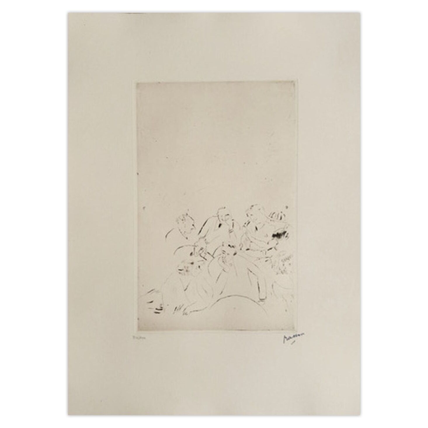 Jules Pascin Etching Music Hall 1980