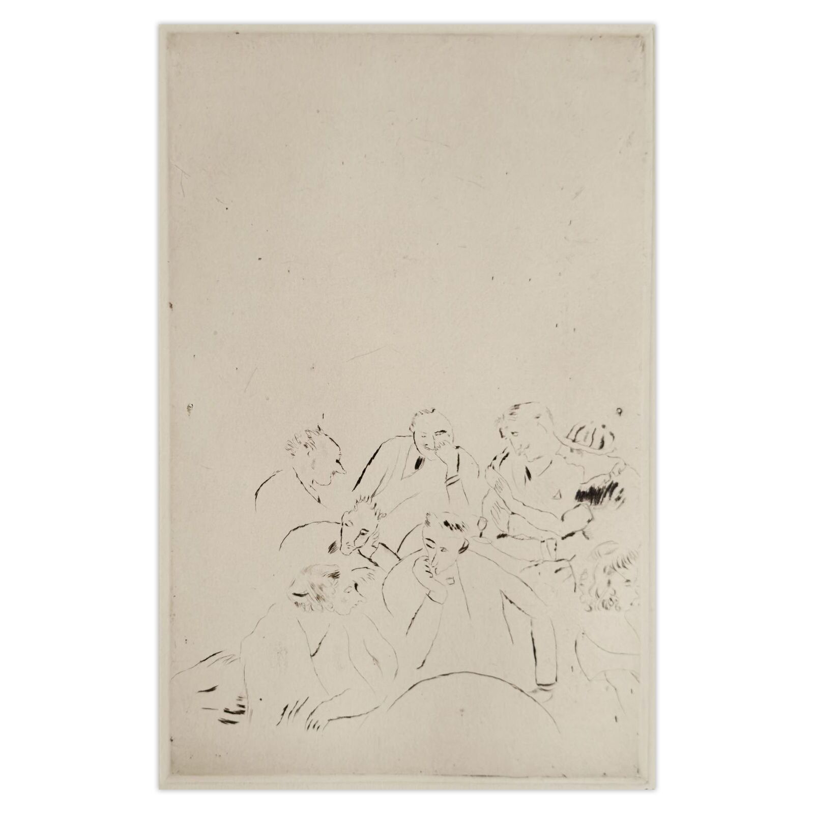 Jules Pascin Etching Music Hall 1980 photo for sale