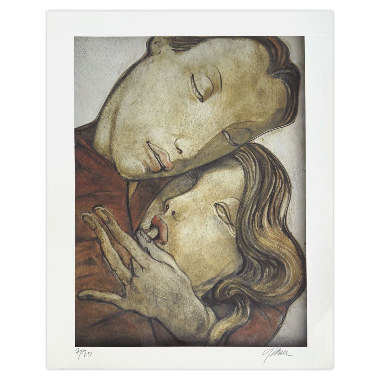 Jean Pierre Ceytaire Gesigneerde Archival Pigment Print Doigt Dans La Bouche 2010