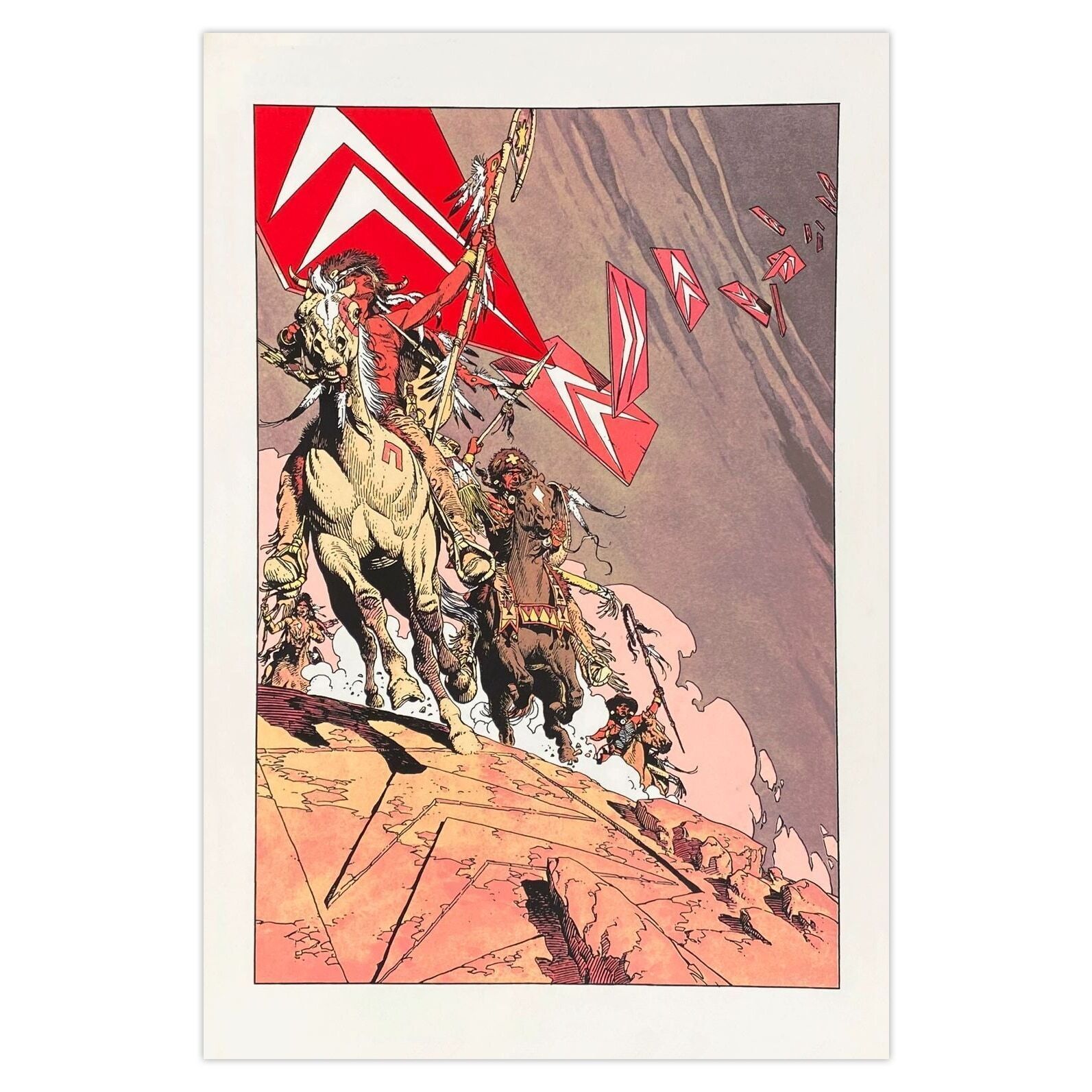 Collectif   Citroen Screenprint Les Chevrons Voient Rouge   Michel Blanc Dumont 1986