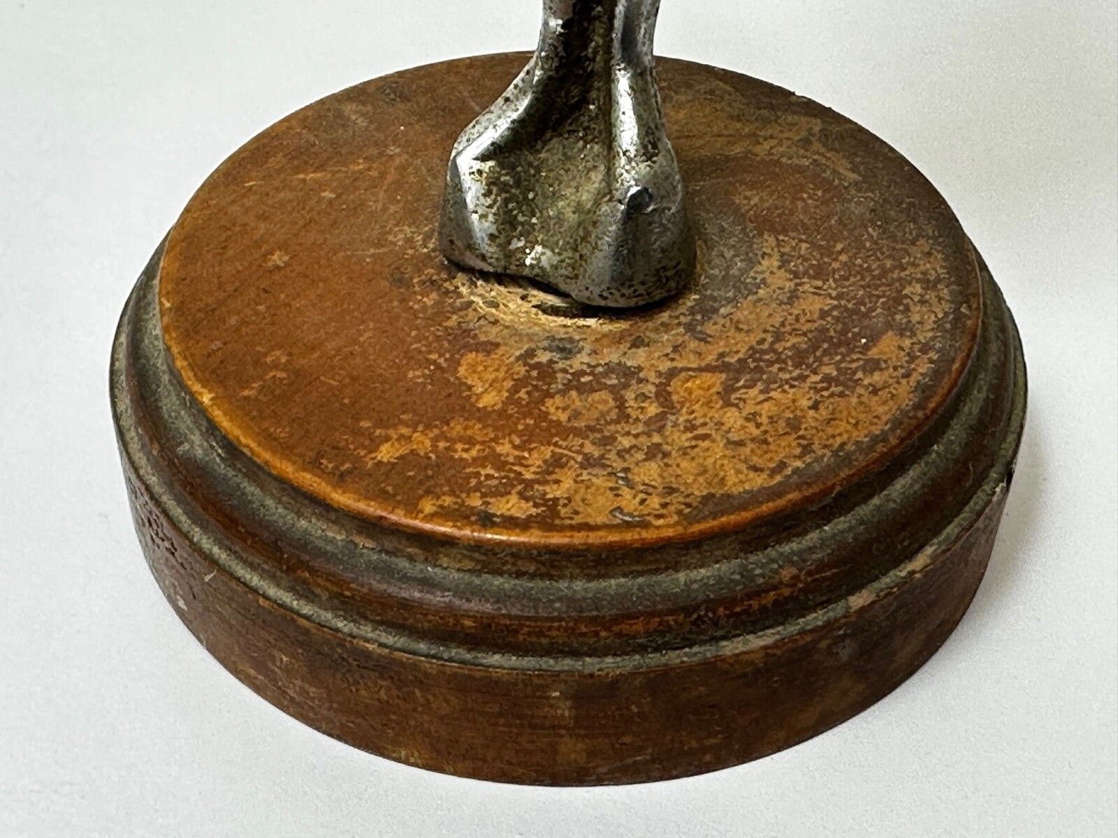 Art Deco Brits Verchroomd Bronzen Danseres Automascotte Figurine Sculptuur photo for sale