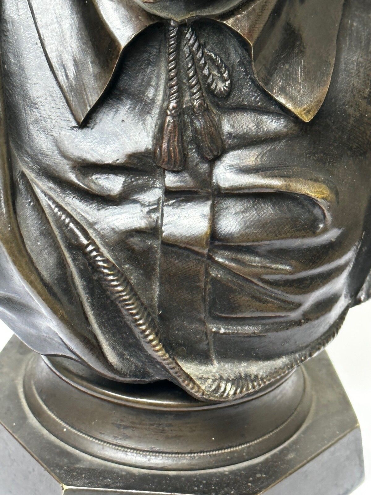 19e eeuw John Milton sculptuur gesigneerd Frans beeldhouwer Ernest Eugène Hiolle photo 3000.0