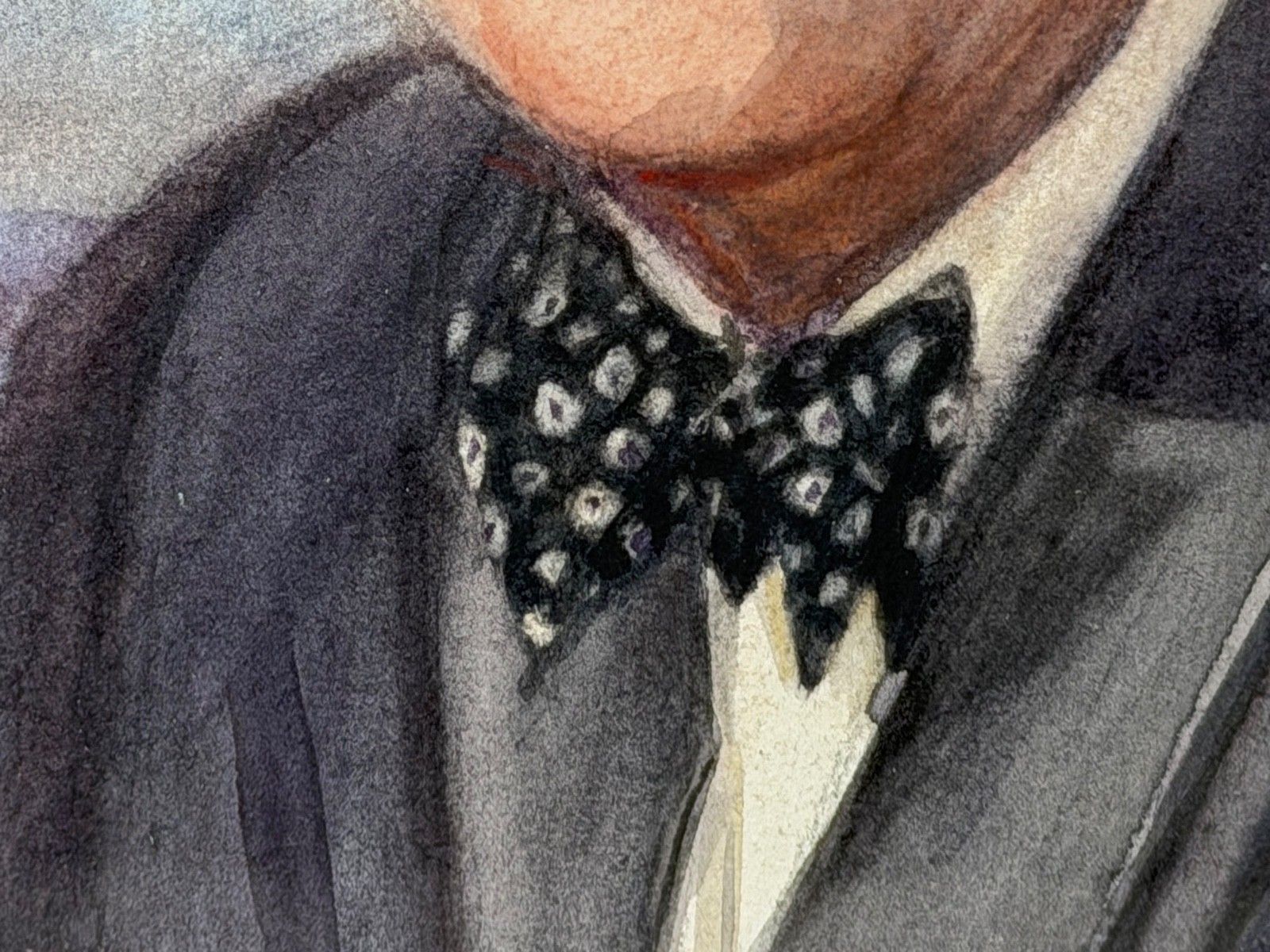 Kunst Mid-Century portreitschilderij van President Franklin D. Roosevelt (1882-1945), ca. jaren 1940 photo