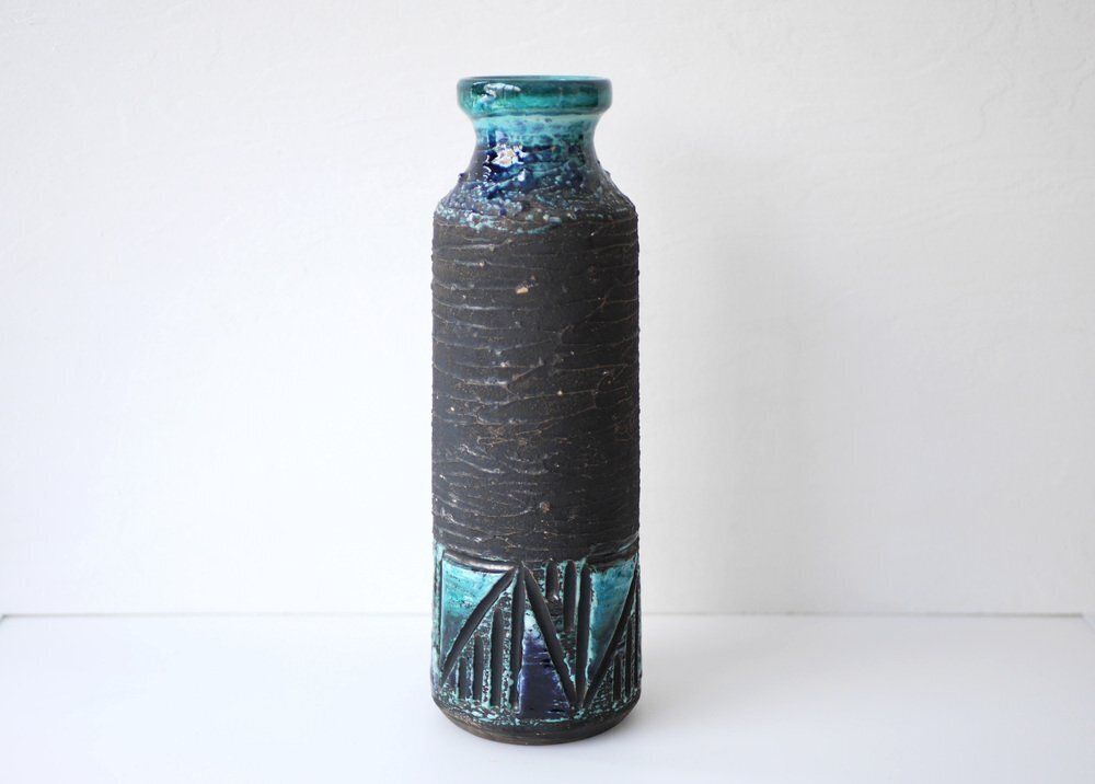 Mid Century Modern Scandinavian Pottery Vases From Tilgmans, Sweden, Set Of 2 photo for sale