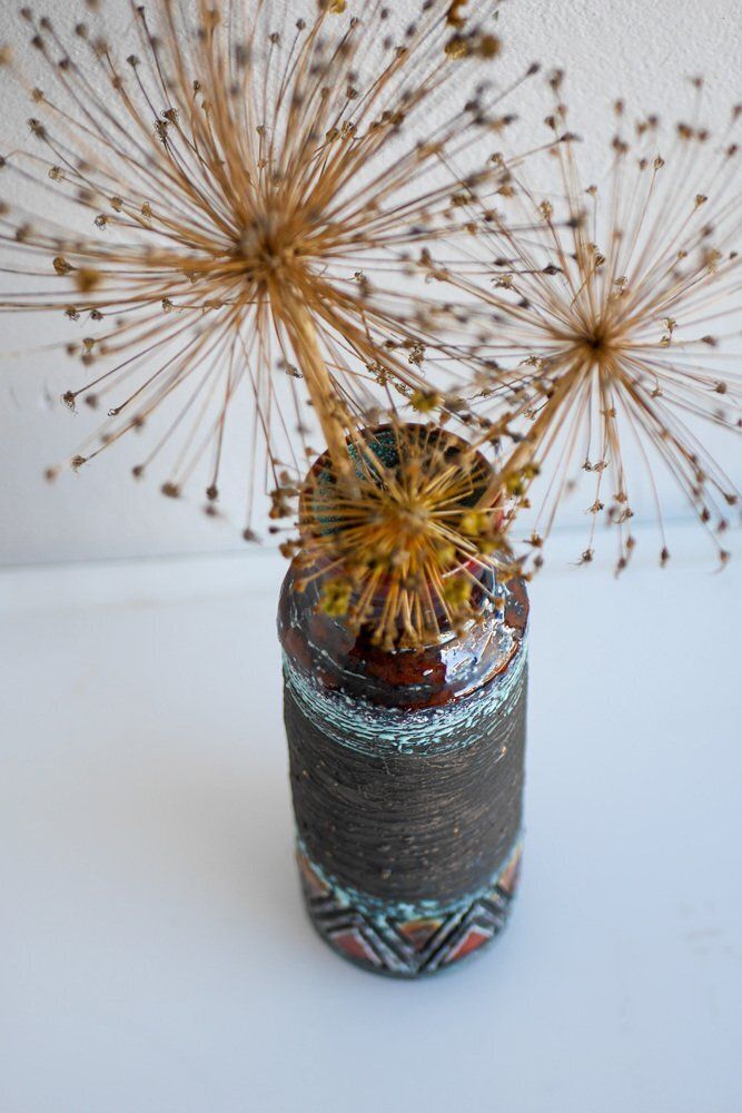 photo for sale Mid Century Modern Scandinavian Pottery Vases From Tilgmans, Sweden, Set Of 2