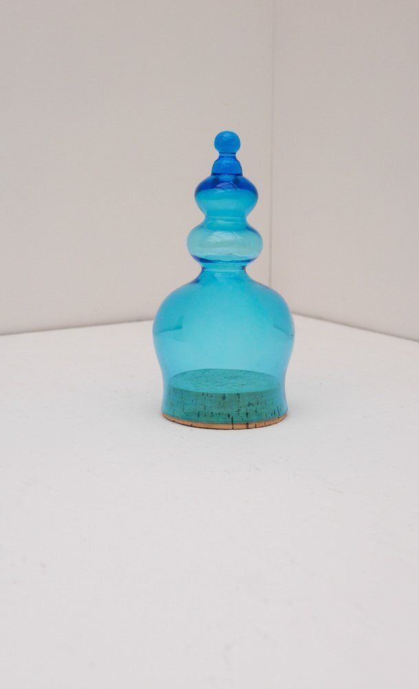 Bonbonnière en verre soufflé à la bouche, par Bertil Vallien pour Kosta Boda, années 1970 photo vinterior