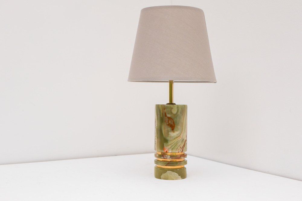 Mid Century Modern Italian Brass Table Lamp, 1970s