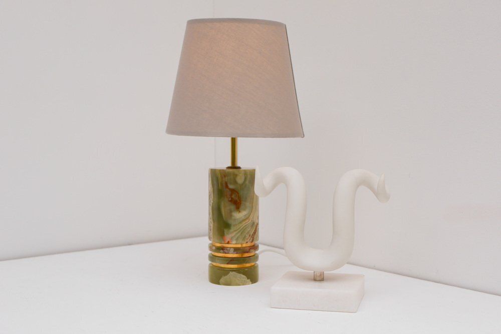 Mid Century Modern Italian Brass Table Lamp, 1970s photo 430.0