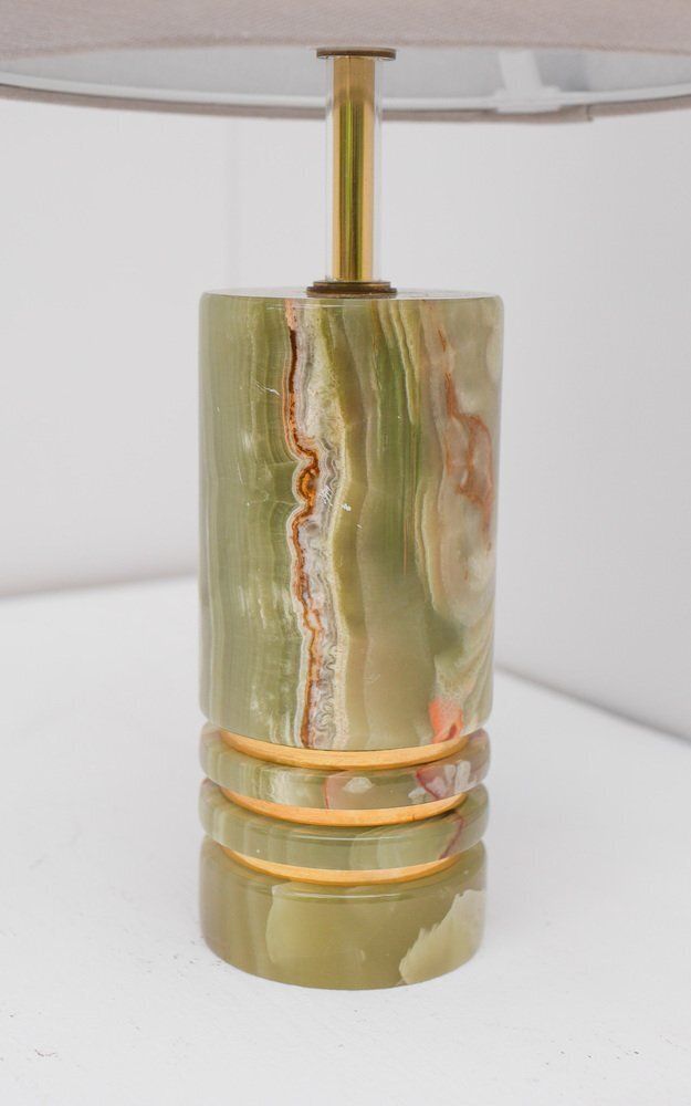 430.0 Mid Century Modern Italian Brass Table Lamp, 1970s photo
