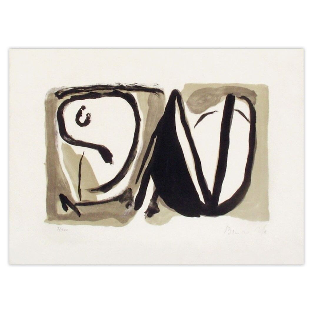 Bram Van Velde Signed Lithograph Mp 189 1975