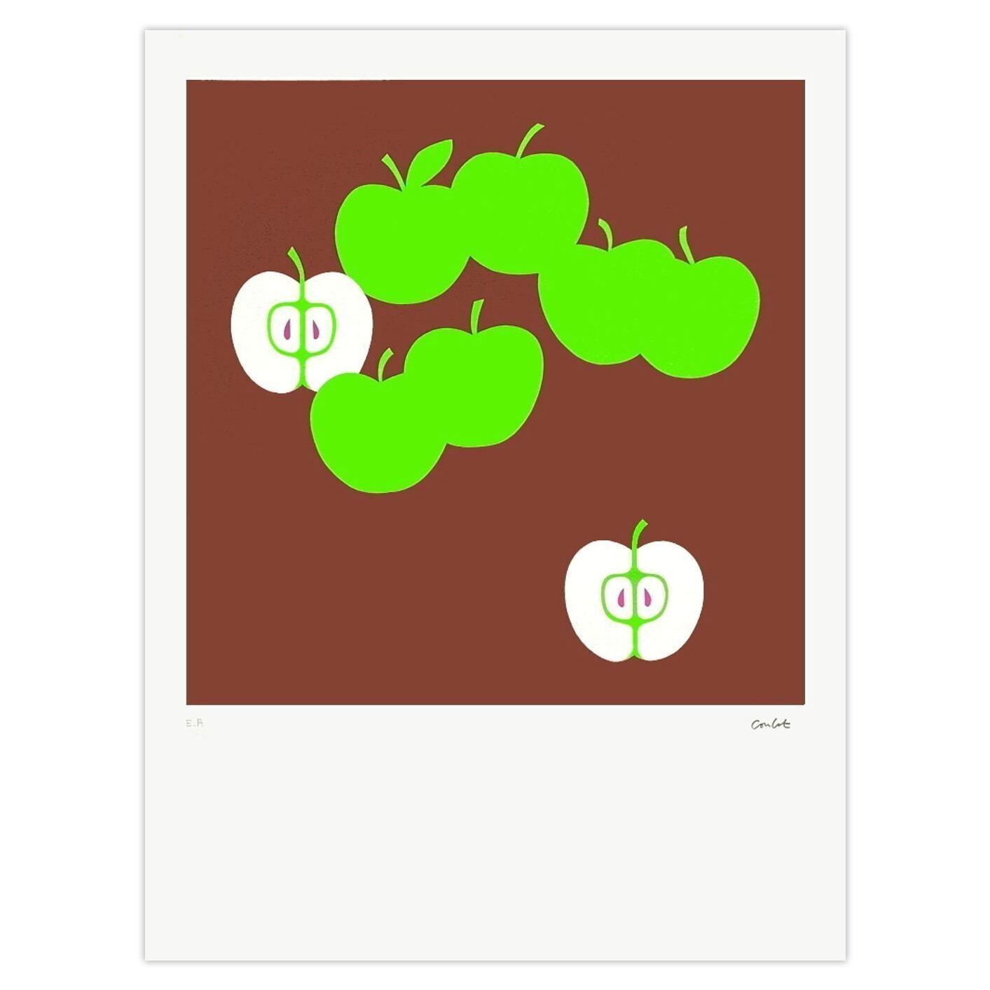Jean Coulot Zeefdruk Les Pommes 1974
