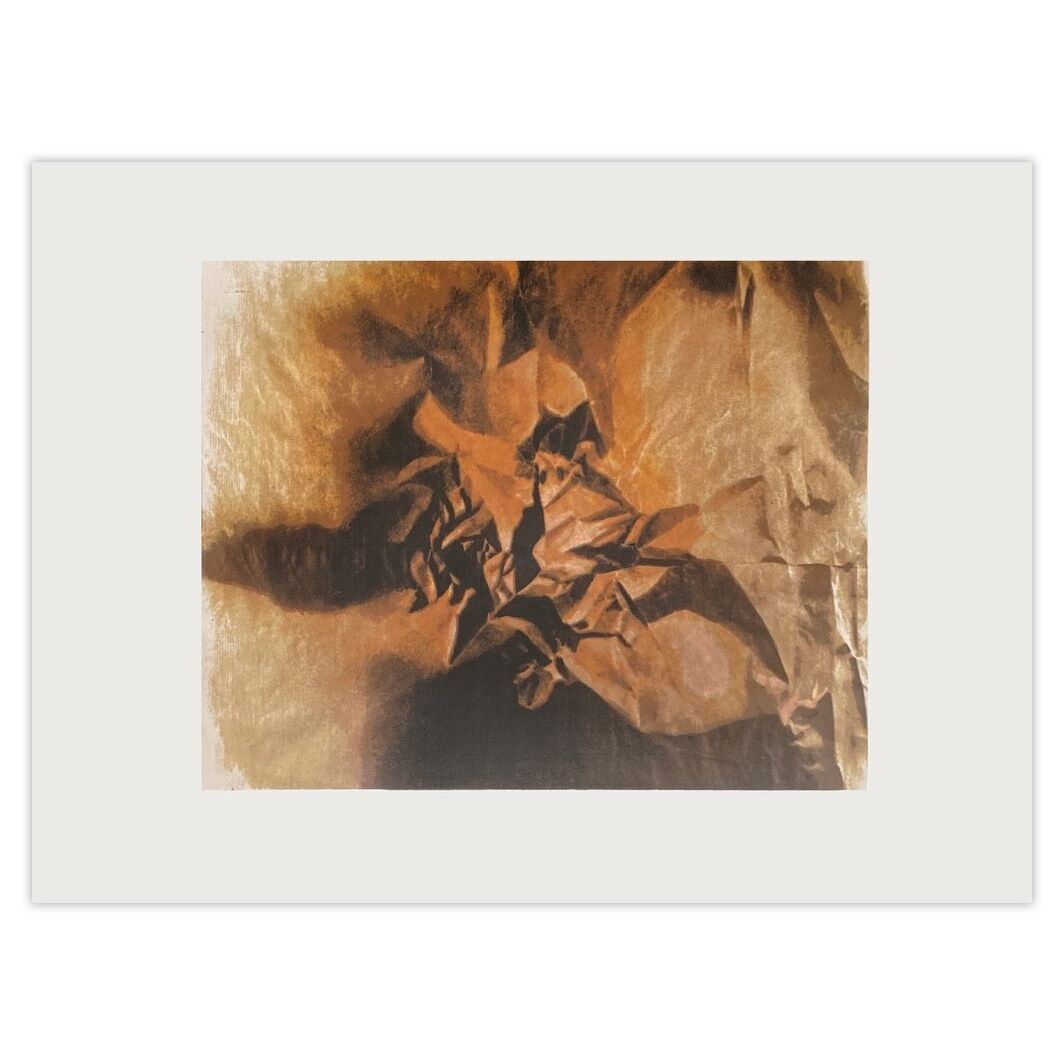 Paul Ackerman Screenprint Papiers Froissés III 1974