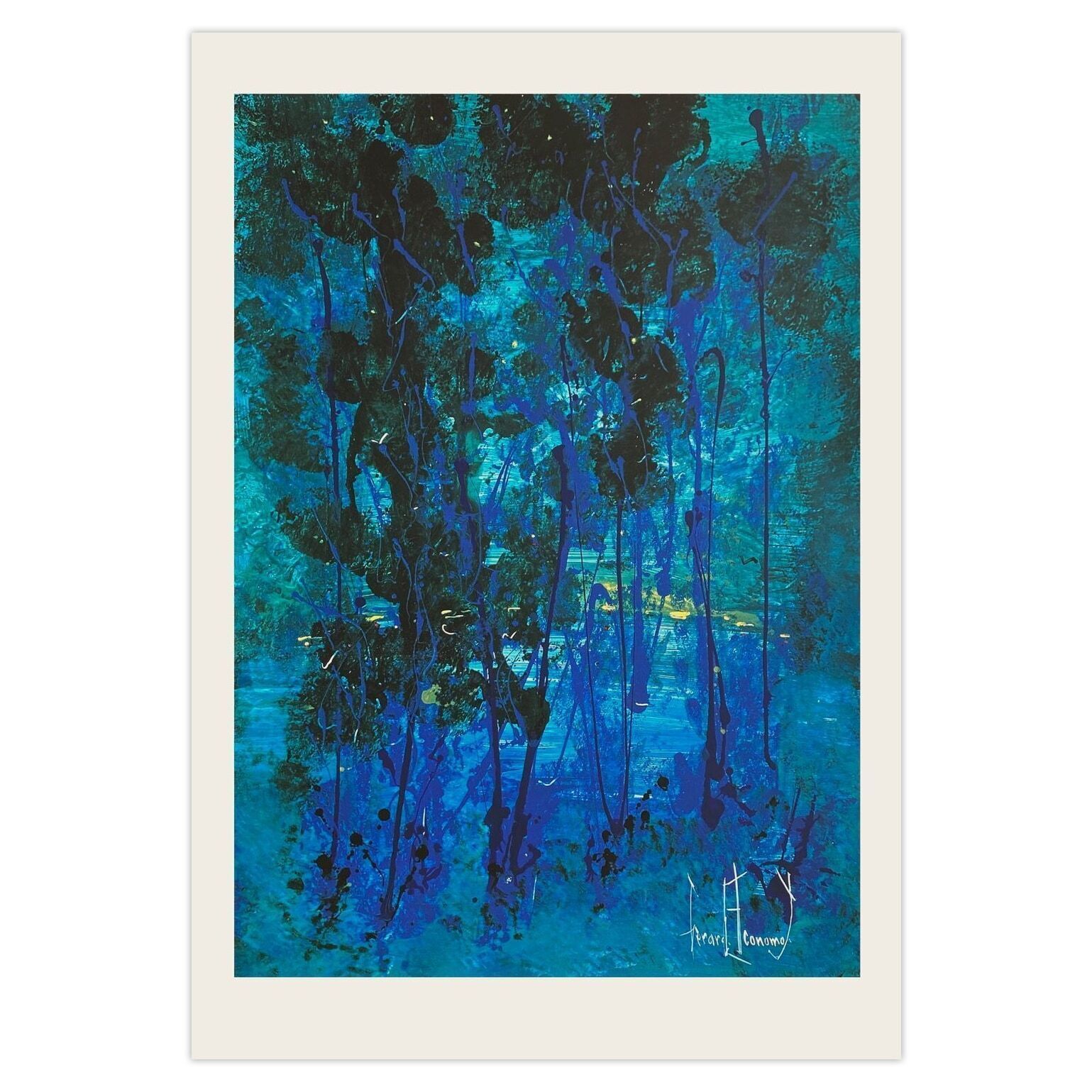 Gérard Economos Screenprint Opéra De Lyon 1990