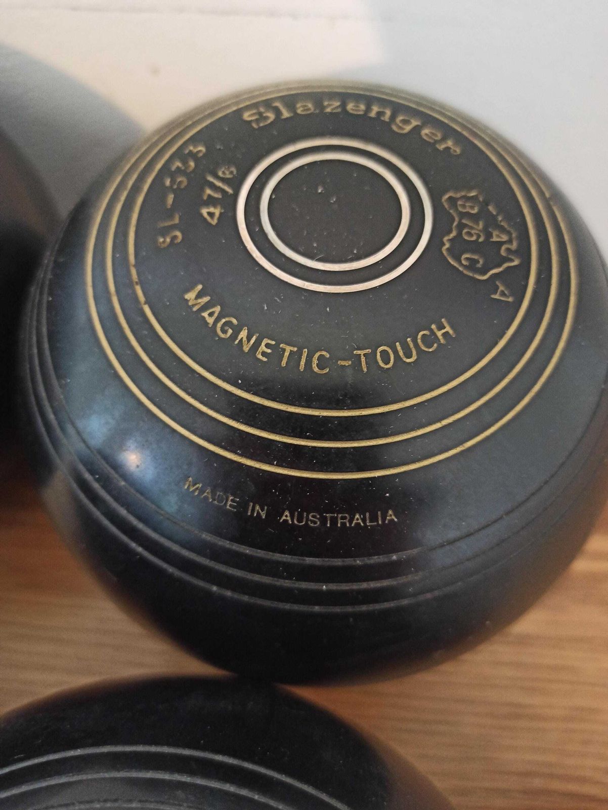 photo for sale Sets Rink Bowls. Vintage. Één Slazenger set inclusief Jack.