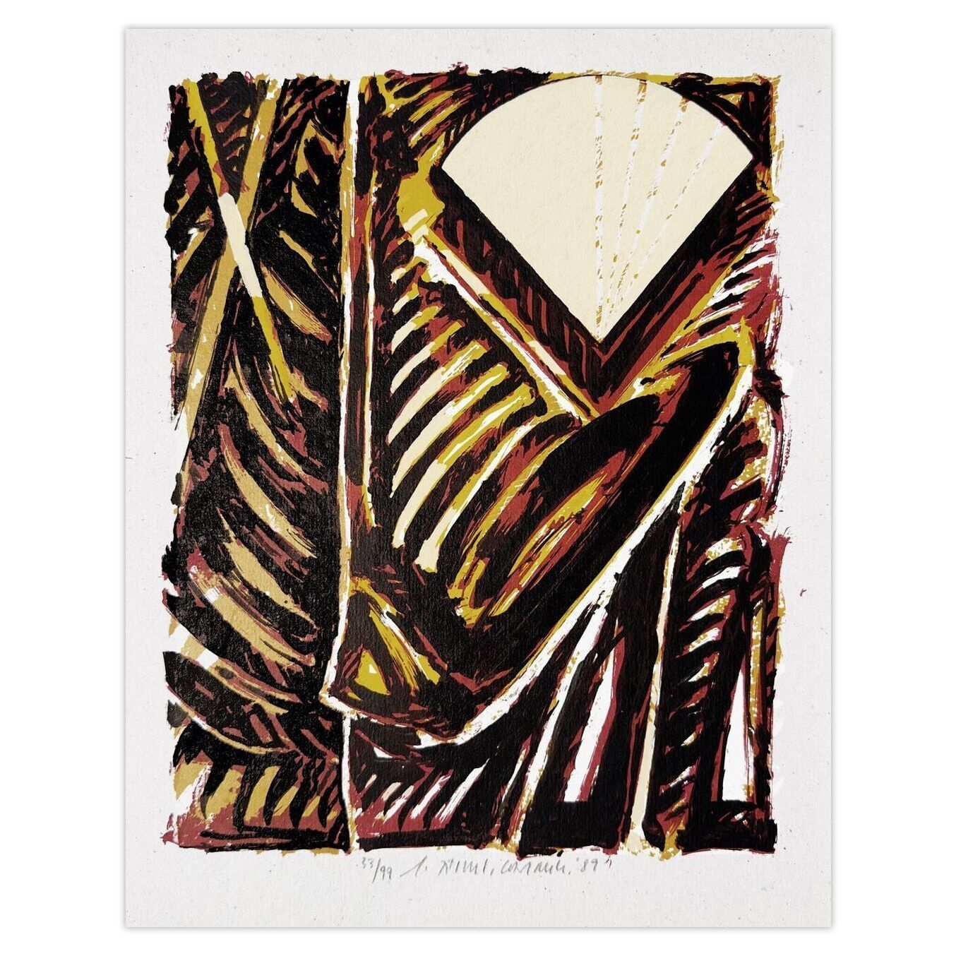 Gérard Titus Carmel Signed Screenprint Armoriale III 1989