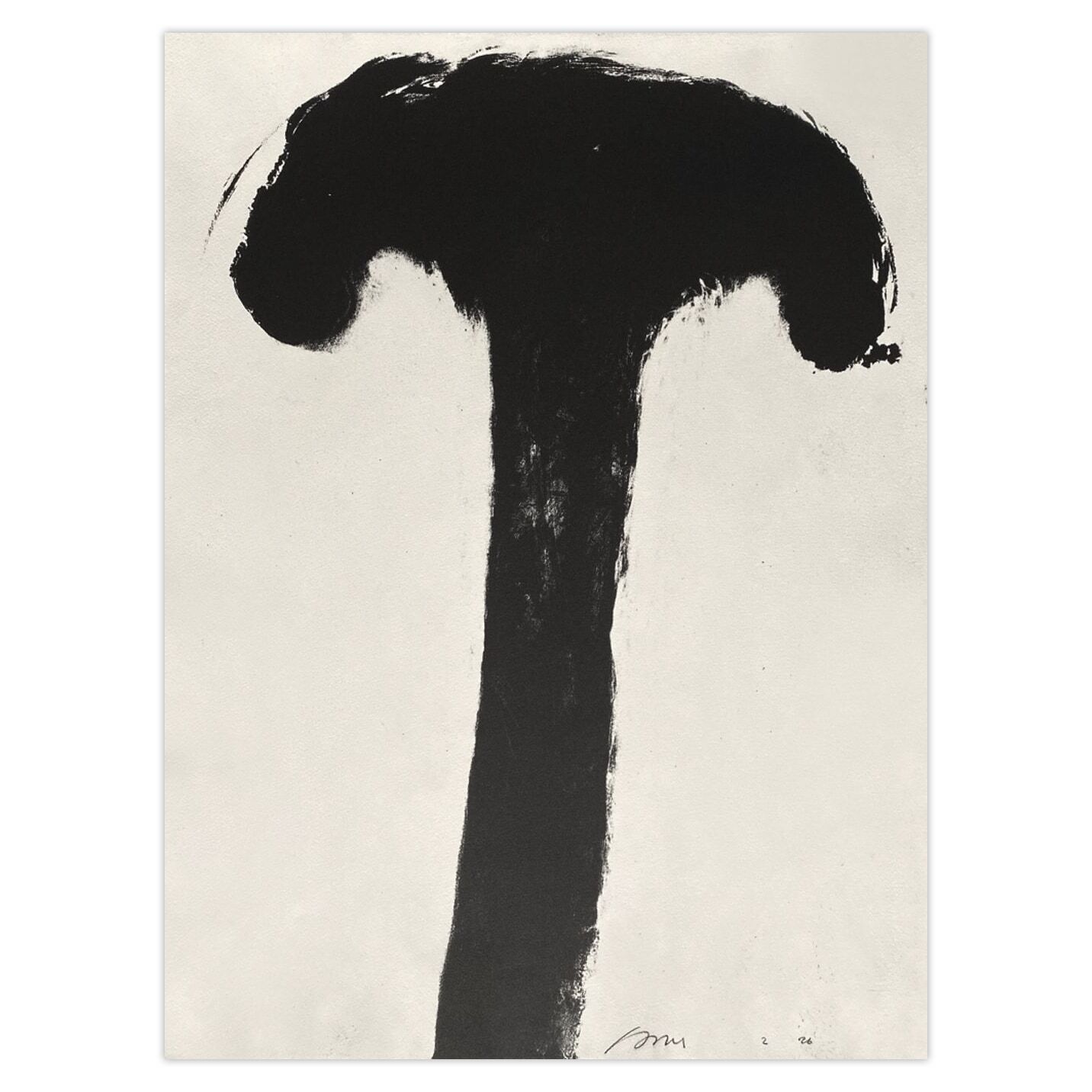 Michel Haas Gesigneerde Lithografie Arbre I 1991