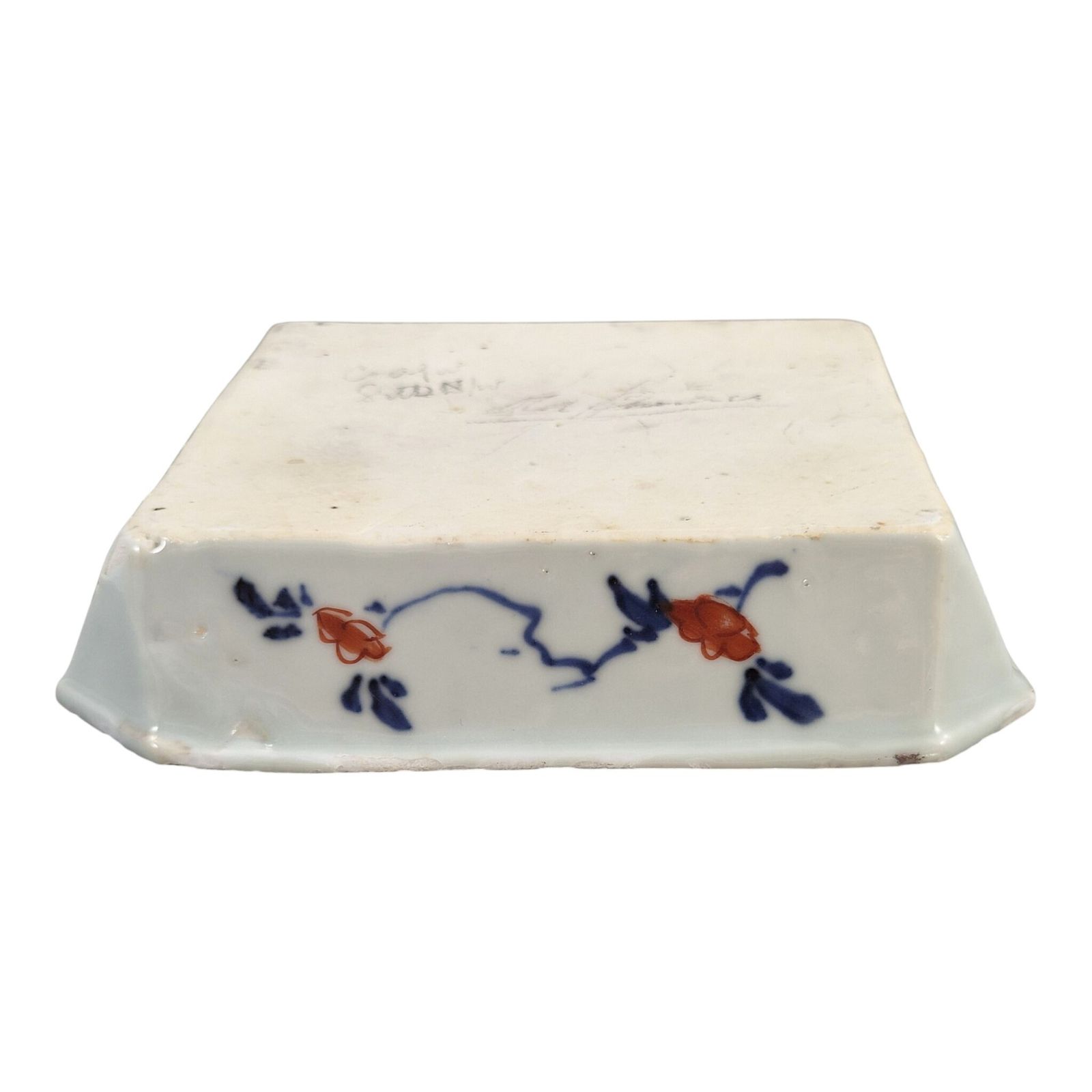Chinese Imari Porcelain Square Bowl, Kangxi Period, C.1700 1720 photo vinterior