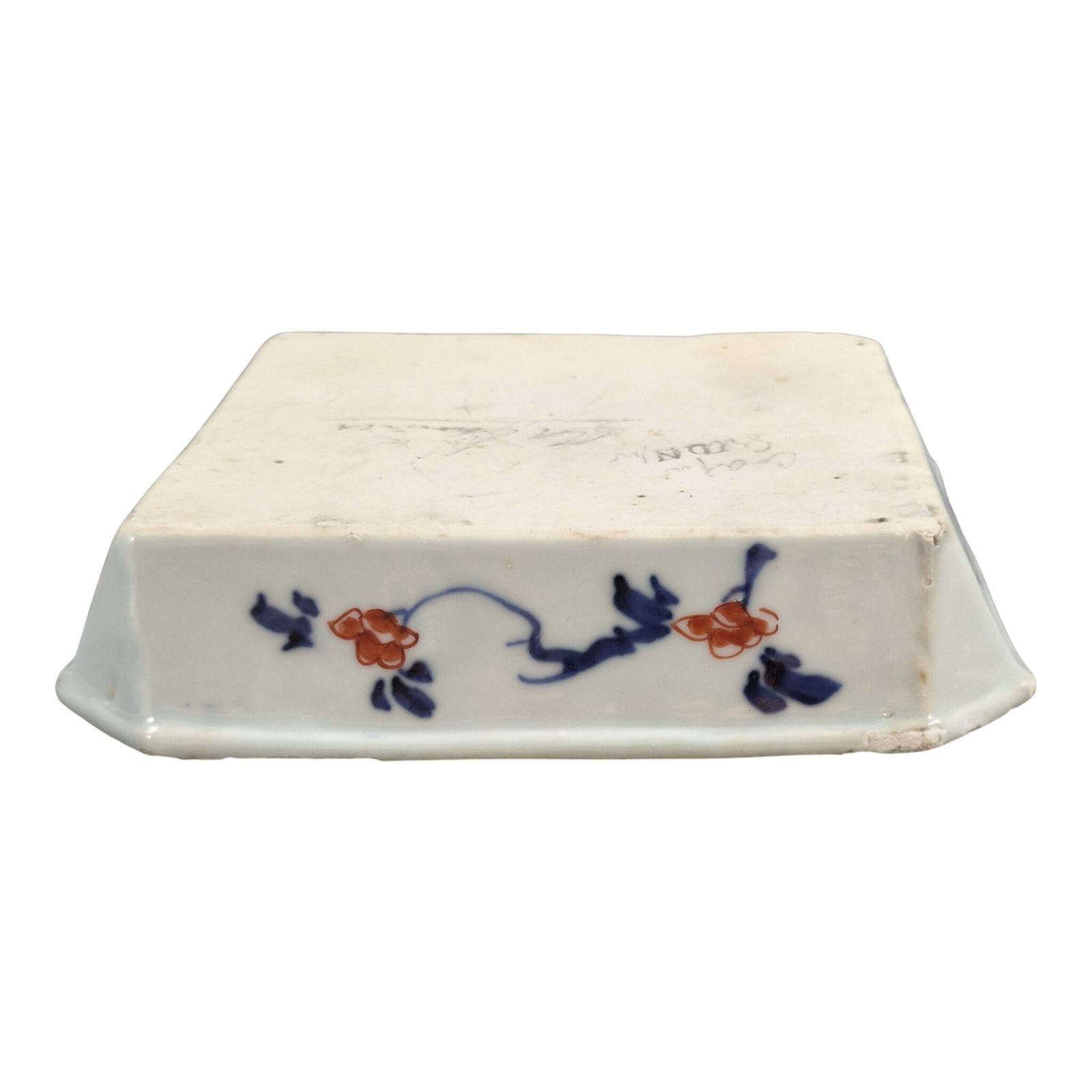 Chinese Imari Porseleinen Vierkante Schaal, Kangxi-periode, ca. 1700-1720 photo vintage