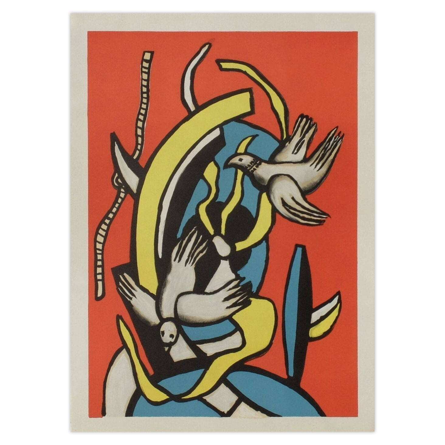 Fernand Léger Lithograph Les Oiseaux 2000