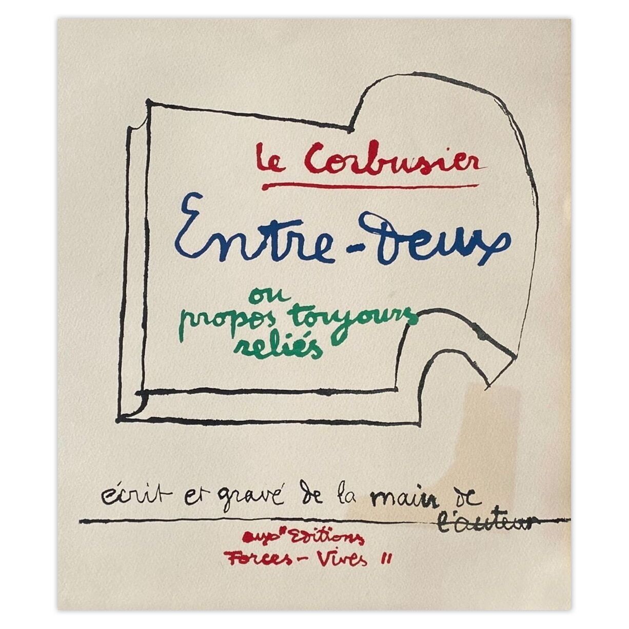 Le Corbusier Lithografie Entre Deux Titre 1964