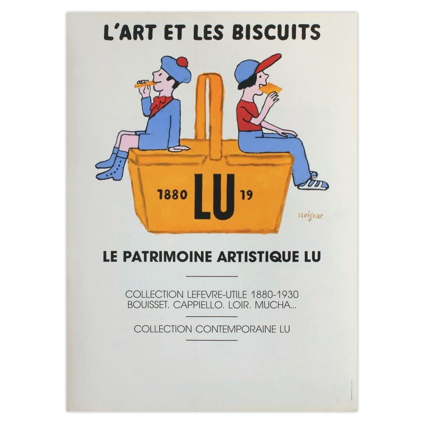 Raymond Savignac Poster L'art Et Les Biscuits 1980