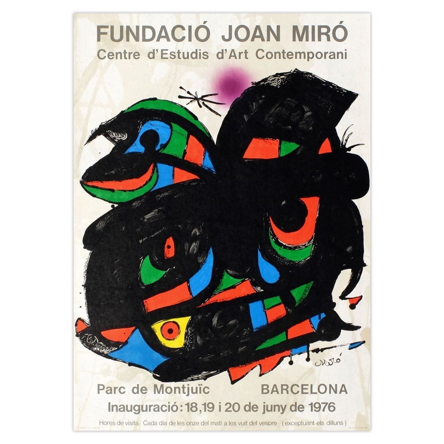 Joan Miro Poster Expo 76   Fundacio Joan Miro