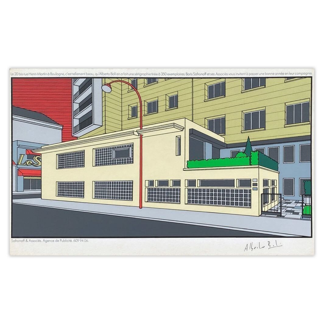 Alberto Bali Screenprint Safronoff Et Associés Boulogne